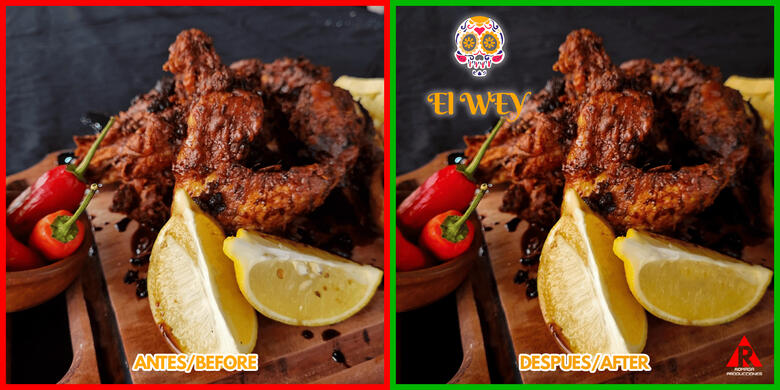 Antes y despues de una sesion de fotos
